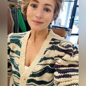 Moon River Striped cardigan NWT!!